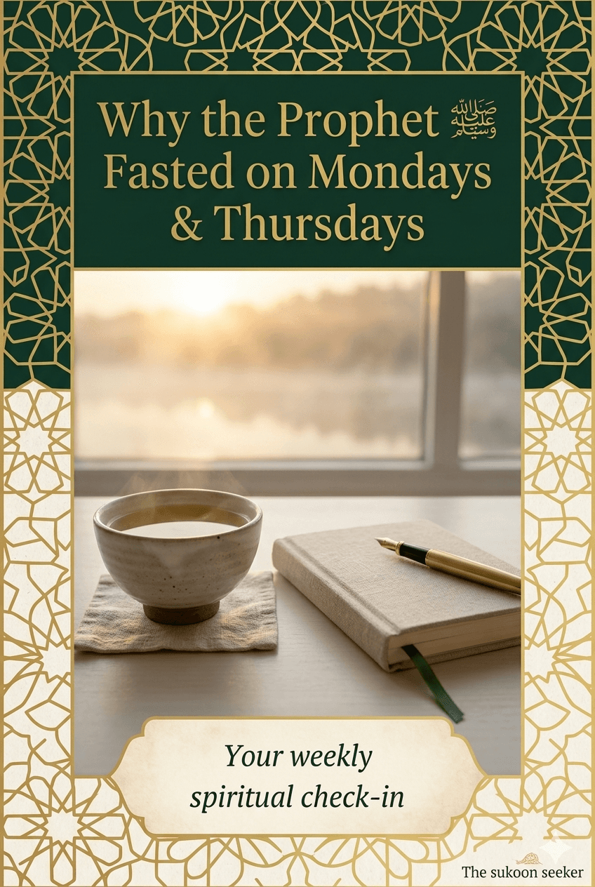 Why the Prophet ﷺ Fasted on Mondays and Thursdays — And Why It Matters for You