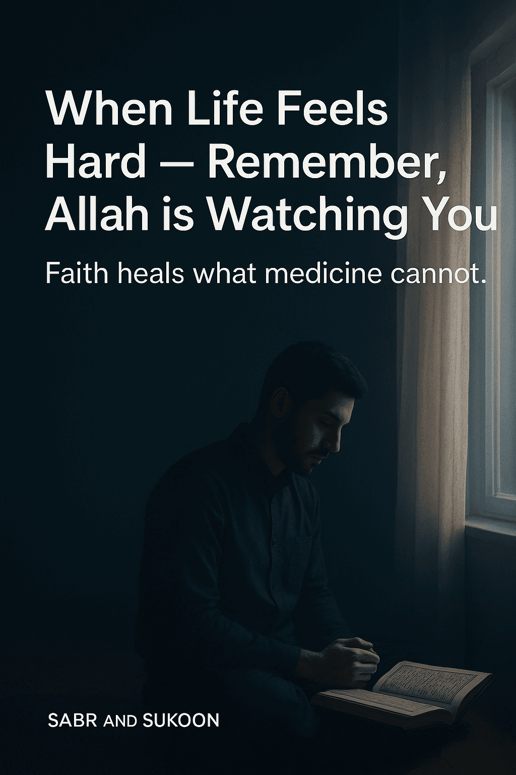 When Life Feels Hard — Remember, Allah is Watching You (With Scientific Insight + Spiritual Reflection) By Nazia Firdous | Sabr and Sukoon – Faith Meets Peace