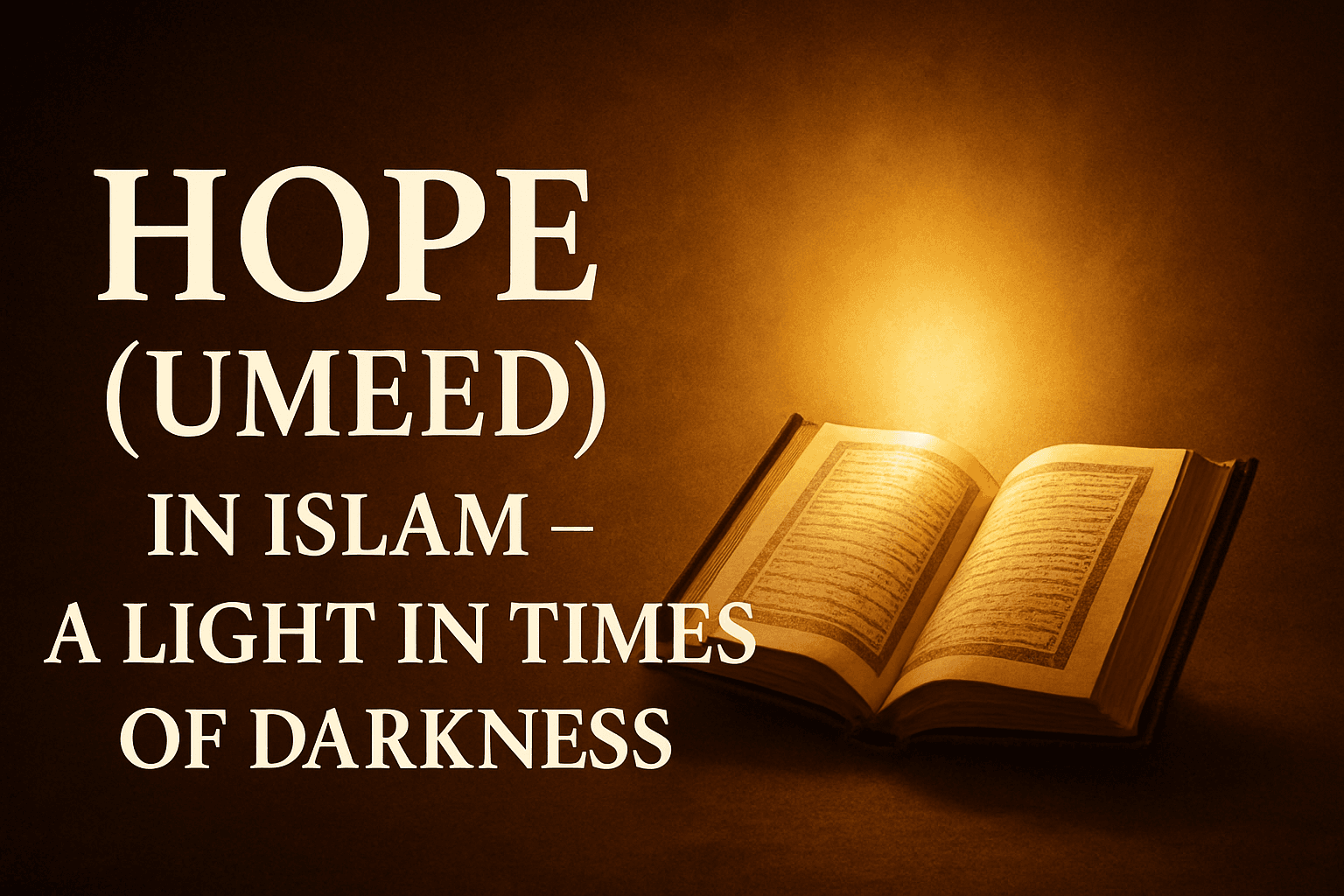 Hope – A Light in Times of Darkness (By: Sabr and Sukoon Blog)