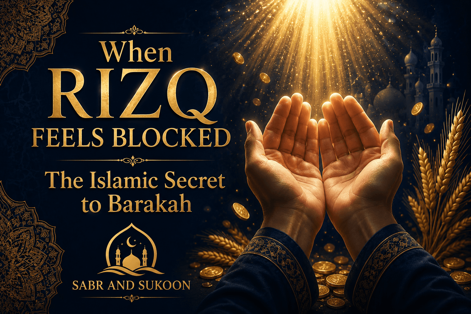 When Rizq Feels Blocked — The Islamic Secret to Barakah